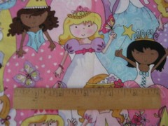 Adorable Princesses and Unicorns Fabric 20″ Wide 40″ Long