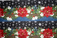 WINTER BLOOMS STRIPE FROM IN THE BEGINNING FABRICS – 100% COTTON FABRIC