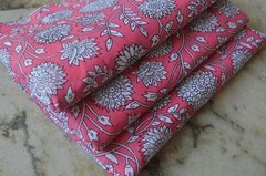 5 Yard New Hand Printed Indian Fabric 100% Cotton NO DUTY CHARGES 100%✅ZK-376