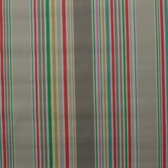 P KAUFMANN NAUTICAL STRIPE ZINC GREEN PINK RED MULTIUSE FABRIC BY YARD 54″W
