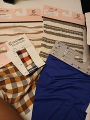Lot of 110 Individual Mixed Fabric Pieces (Some are Duplicated) Approx 4lbs