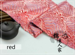 Chinese Japanese Wave Brocade Satin Silky Fabric Dress Clothes Qipao Retro Soft