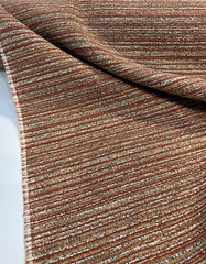Hollywood Stripe Siracha Rust Valdese Chenille Upholstery Fabric By The Yard