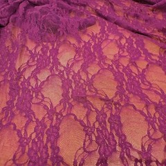 2 yd Floral Rose Nylon Lace Apparel Special Occasion Bolt End