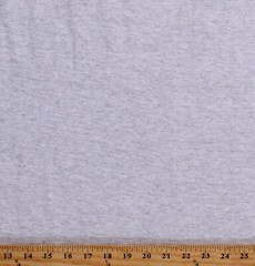 Heathered Jersey Knit Light Heather Gray 60″ Wide Fabric by the Yard D343.28