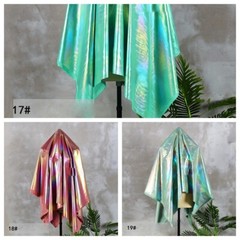 1M Metallic Shiny Wet Look Waterproof Nylon Fabric For Puffer Coat Jacket Crafts