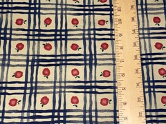 By 1/2 Yd Vintage 1995 Daisy Kingdom Apple Plaid Fabric ‘Past & Presents #34502