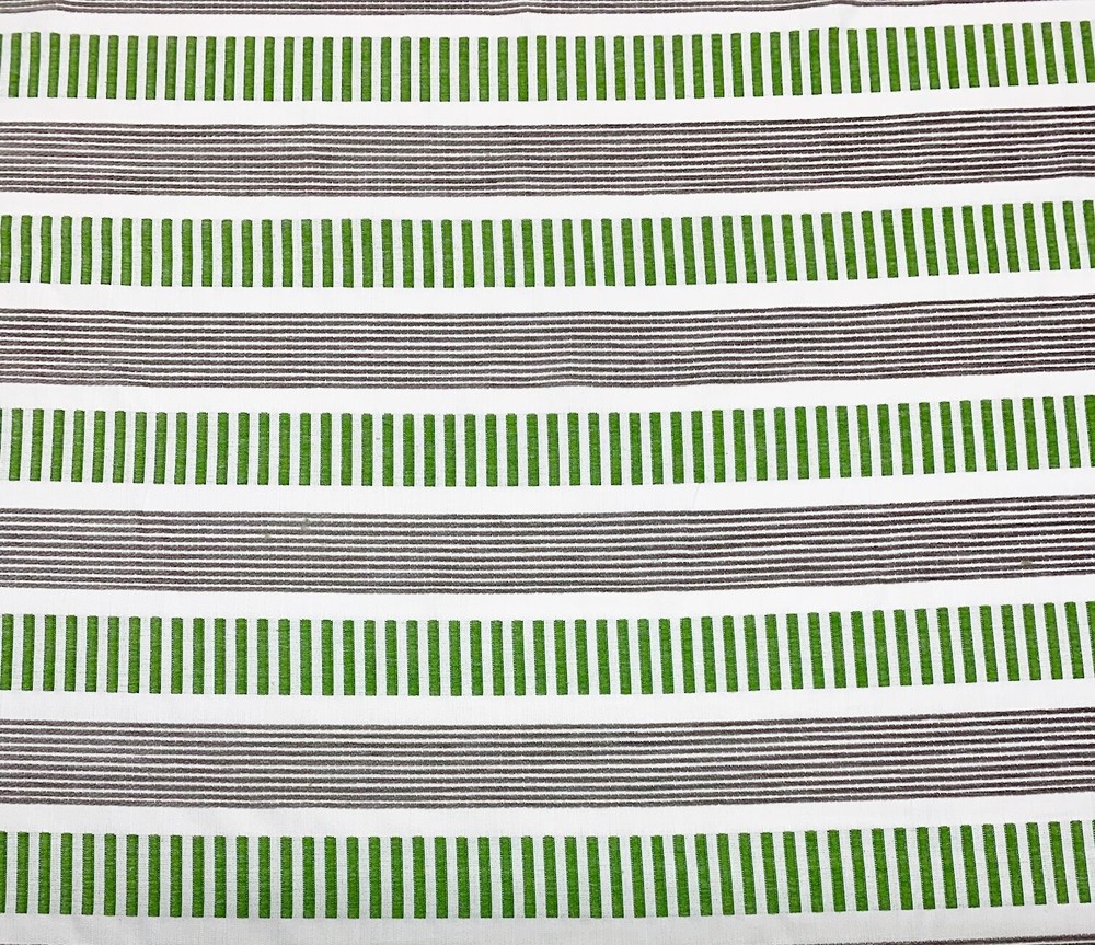 BALLARD DESIGNS HENLEY LEAF SUNBRELLA PERFORMANCE STRIPED FABRIC 2.75 YARD 54″W