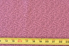 35″ Long, Vintage, Dark Burgundy Calico on Dusty-Rose Cotton, RJR, Beyer, P9611