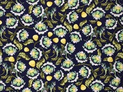 Tula Pink Eden Lotus Midnight OOP Fat Quarter 100% Cotton Quilting Fabric