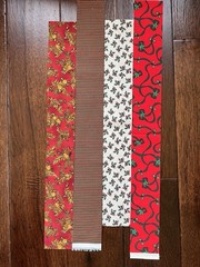 20 Jelly Roll Christmas Fabric- 2.5” x Variety Of Lengths 18”-42” Vintage