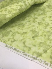 Lime Green Tie Dyed Fabric Hancock’s Quilters Shades Plus 1 Y Cotton Mottled F32