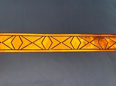 Reflective SEW ON Orange UFR | 2 inch | by the foot | Utility Fire Retardant