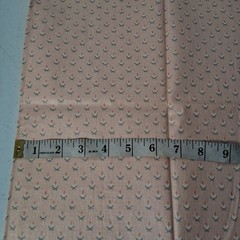 Vintage 1990s Upholstery Fabric Material Margin Designs Peach Blue Floral 33×55″
