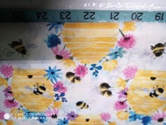 Bee Print Fabric 34 Inches