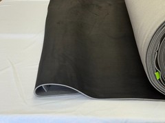 Foam backed faux suede headliner repair fabric-Black- BY THE YARD