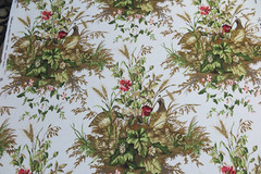 SCALAMANDRE CURTAIN FABRIC DESIGN Edwin’s Covey 6.4 METRES MULTI ON WHITE