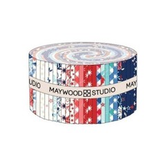Star Spangled Beauty By KimberBell For Maywood Studio – Jelly Roll Strips