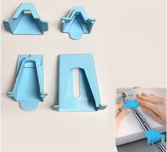 YICBOR 4PCS/Set Jelly Roll Fabric Tube Maker for Rugs, Bias blue