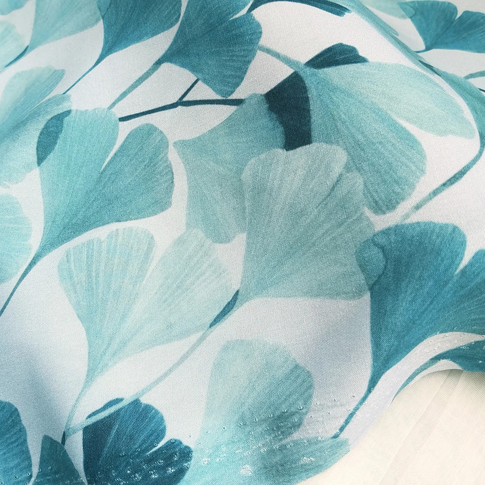 55” Wide By Yard Elegant Floral Rayon Material Soft Viscose Fabric For Dress