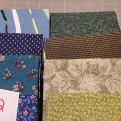 LOT OF 15 FAT QUARTERS COTTON FABRIC ASSTD COLORS & DESIGNS lot 22
