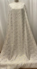Luxury Silk Gold Lurex Brocade Champagne Tree Motif Fabric By The Yard 44″ Wide