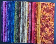 Merryvale 26 ea 6″ x 6″, 6″ x 18″ 100% Cotton Quilt Craft Sew Fabric P&B SUM-123