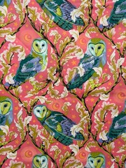 Tula Pink Moon Garden Night Owl Dawn Fabric Cotton 18″ X 42″ New