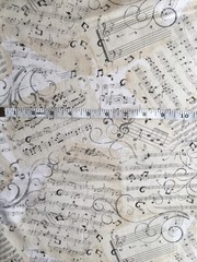 Music Fabric, BTY, Music Sheets, Timeless Treasures C4830, TheFabricEdge