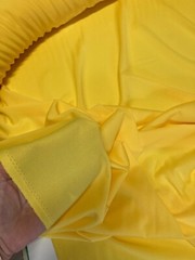 2 yards of yellow polycrepe non ravel 60″ wide easy to sew