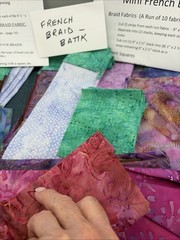 Batik Fabric Scraps And Strips For Mini French Braid Quilting. Multiple Colors