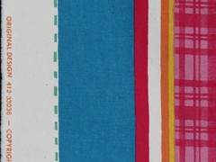 Texoprint Netherlands Colorful Stripe, Blue Pink Green Yellow Gold 1 yard