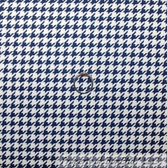BonEful Fabric FQ Cotton Quilt Blue White Small USA American Gingham Check Block