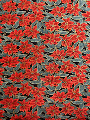 FESTIVE HOLIDAY CHRISTMAS POINSETTIA 100% COTTON MODA FABRIC – Quilting, Crafts