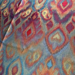 Richloom Ikat Fabric Sagamore 57×73 2yd Upholstery Boho Tribal Global Maximalism