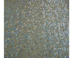 Luxury Sequin Dance Wear Stretch Fabric Material – NUDE SILVER