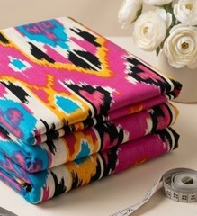 Indian Print Cotton Fabric for Dressmaking Handmade Soft Sewing Cloth