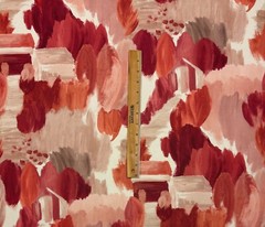 VILLA NOVA POTTING SHED SUNSET PINK GEOMETRIC EXCLUSIVE FABRIC 1.25 YARDS 54″W