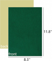 3-Pack Self-Adhesive Felt Sheets, Peel & Stick, A4 Size (8.3″ x 11.8″, Green)