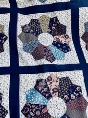 VTG Cranston Cheater Patchwork DITZY Florals 8 Dresden Plate 7 ½ ” Squares BTHY