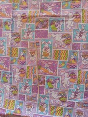 Easter Fabric Easter Hunt Patch Springs Living #3215 Purple Patchwork 40 x 69