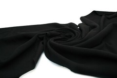 Fleece jersey 200 g/m2, type DTY, black 50 x 155 cm