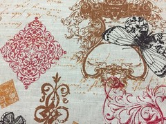Microfibres Meritage Sunset Linen Cotton Fabric 55″ Wide By the Yard