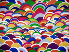 Candy Land Multicolor Jacquard Woven Polyester Tapestry Fabric | 57″ W | By Yard
