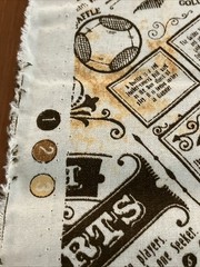 Harry Potter Quidditch Hogwarts Newspaper Cotton Fabric 1 Yard + 14”