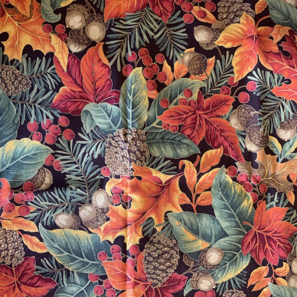Cranston Fall Autumn Leaves Cotton Quilting Fabric 2-1/8 yards