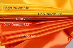 Orange Bridal Satin Fabric by the Yard, Silky Satin for Dresses and Event Decor