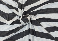 Charcoal Gray 1″ Stripe Fabric Jersey Knit by the Yard Rayon Spandex