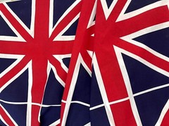 UK England British Country Flag Patriotic Printed Cotton Fabric By the Meter