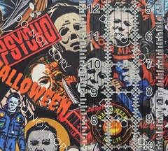 Custom 100% Cotton Woven Fabric Halloween Michael Myers By The 1/4 Yard 9×56